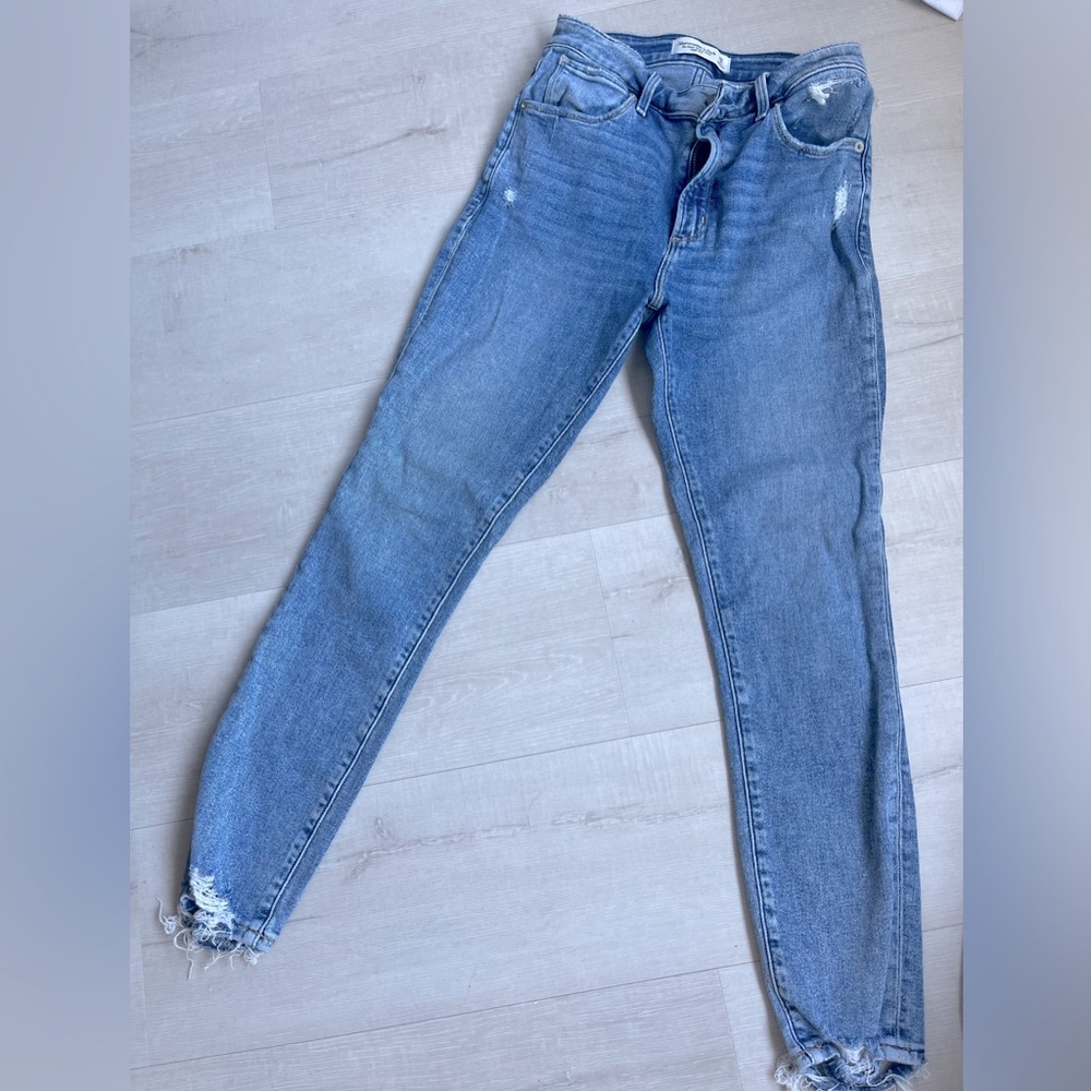 Abercrombie and fitch super skinny ankle high rise high waisted pant